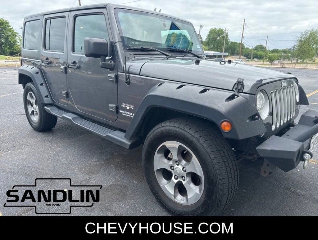 Used 2017 Jeep Wrangler Unlimited Sahara with VIN 1C4BJWEG0HL505738 for sale in Mount Pleasant, TX