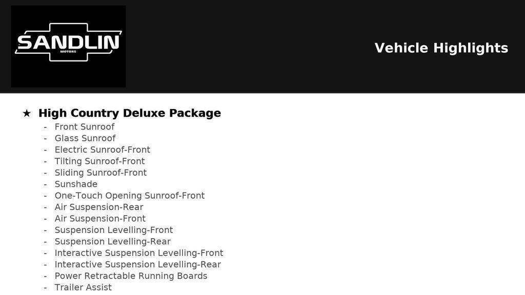 2026 Chevrolet Tahoe High Country
