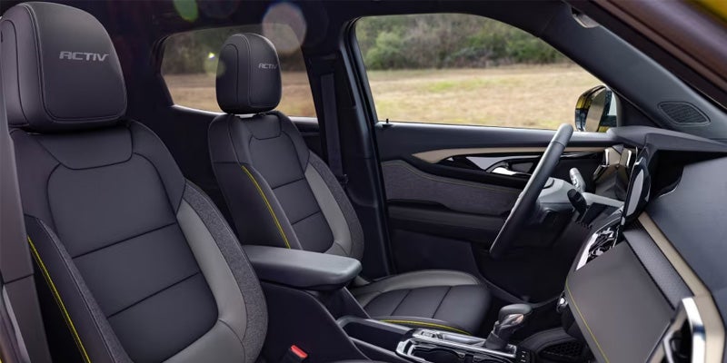 Chevrolet Trailblazer displays its luxurious interior seating, emphasizing modern design