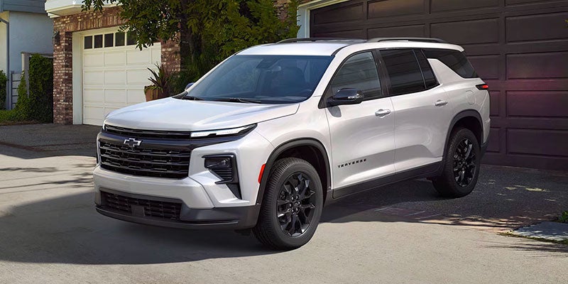 Chevrolet Traverse stands prominently, showcasing its side view