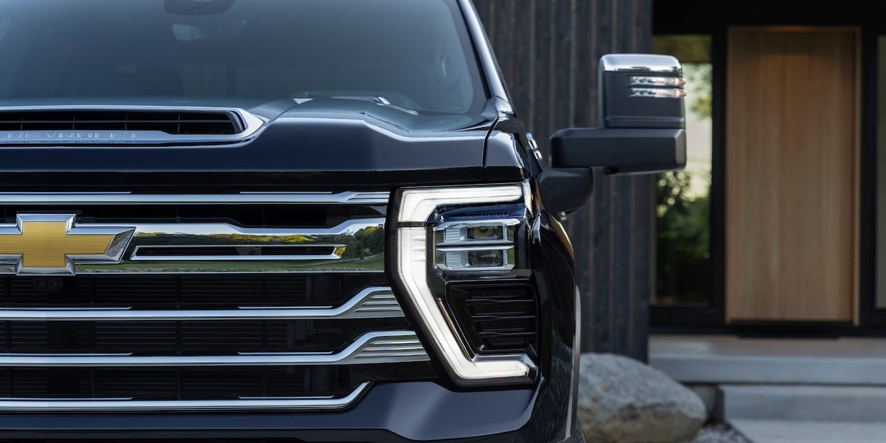 Silverado 2500 HD stands prominently, showcasing its bold and dynamic front view