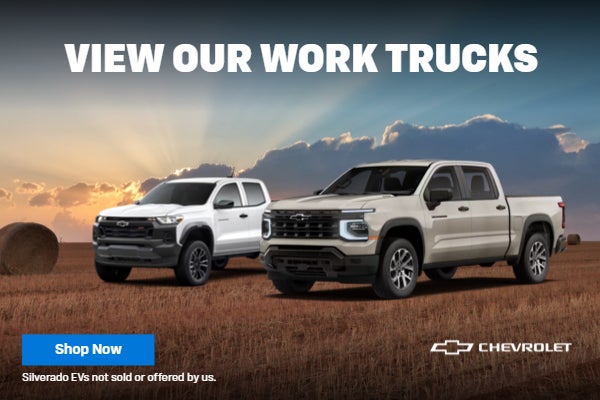 View Our Work Trucks Banner Agricultural Background